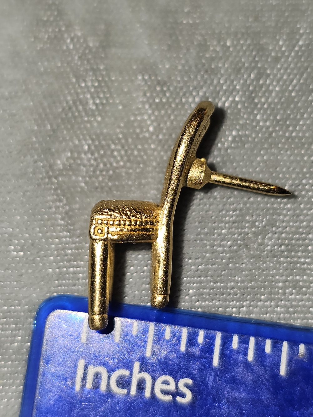 Dior Gold-tone Miniature Chair Brooch with CD Medallion - Picture 7 of 12